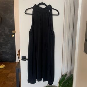 Silky black dress